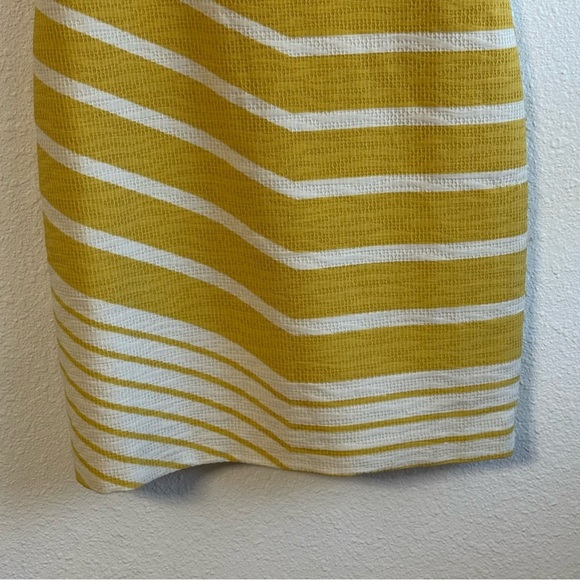The Limited Yellow and White Striped Mini Dress - Picture 4 of 10